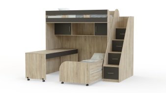 Детская кровать Минима КД-136 BMS с лестницей