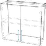 Шкаф верхний 2 двери Лайт BMS