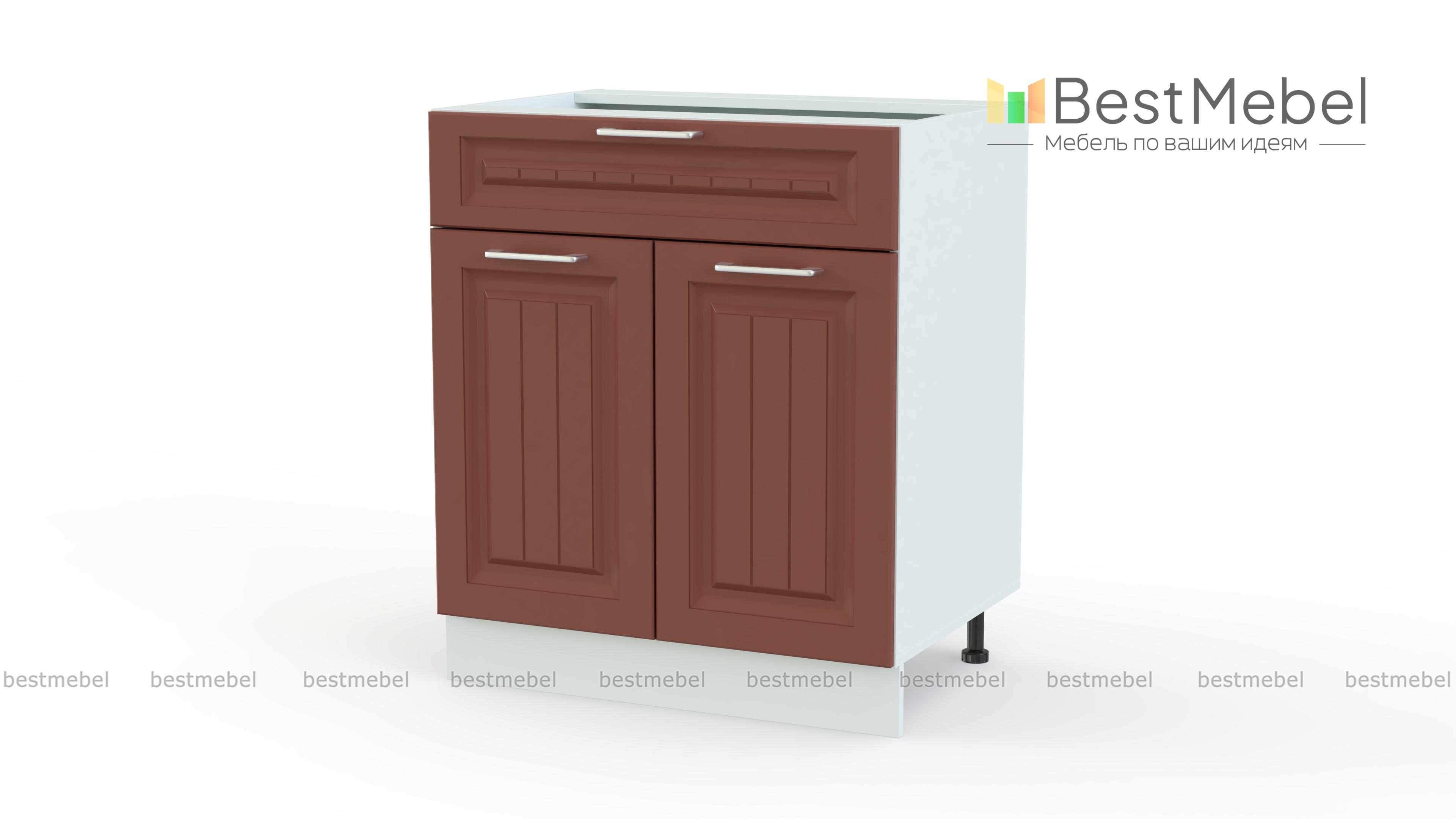 Шкаф нижний с 2-мя дверцами и ящиком Европа BMS - Фото