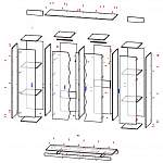 Чертеж Распашной шкаф Марлин BMS