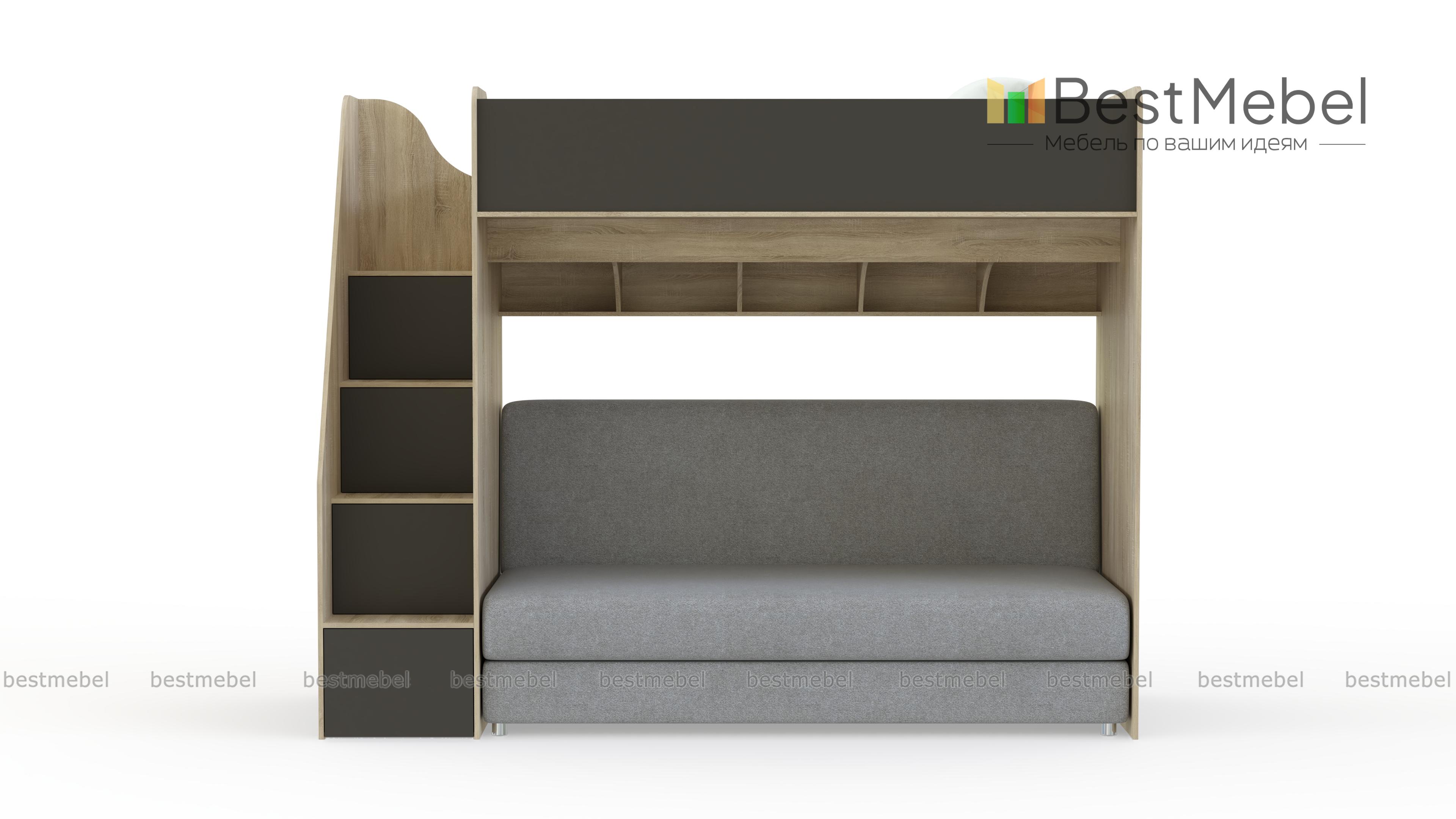 Кровать с диваном Пример 18 BMS - Фото