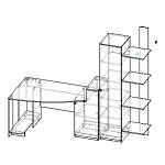Схема сборки Компьютерный стол МБ 43.1 BMS