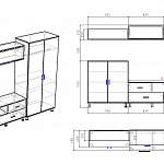 Чертеж Гостиная Тиса-1 BMS