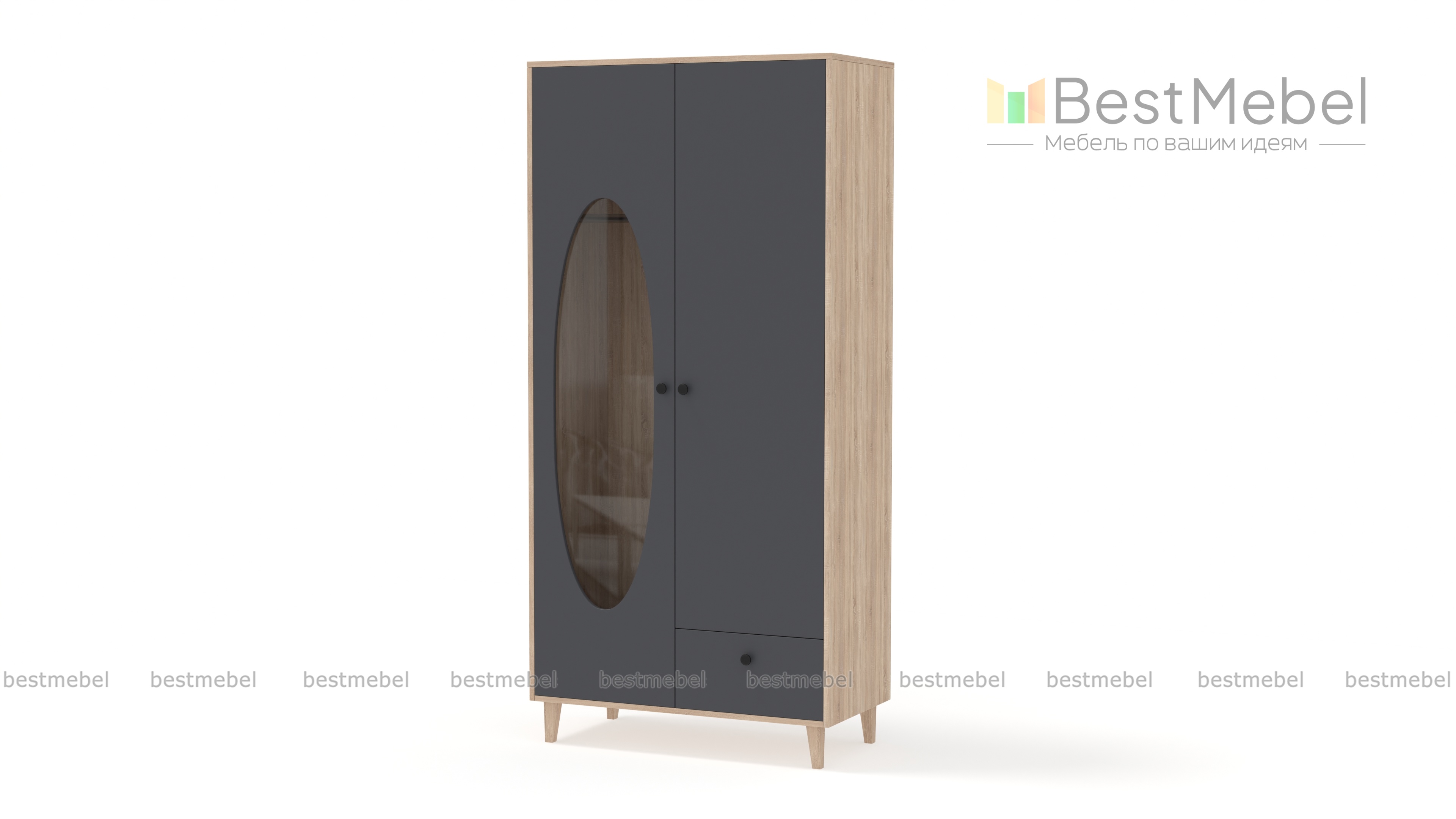 Шкаф распашной Брукс 1 BMS