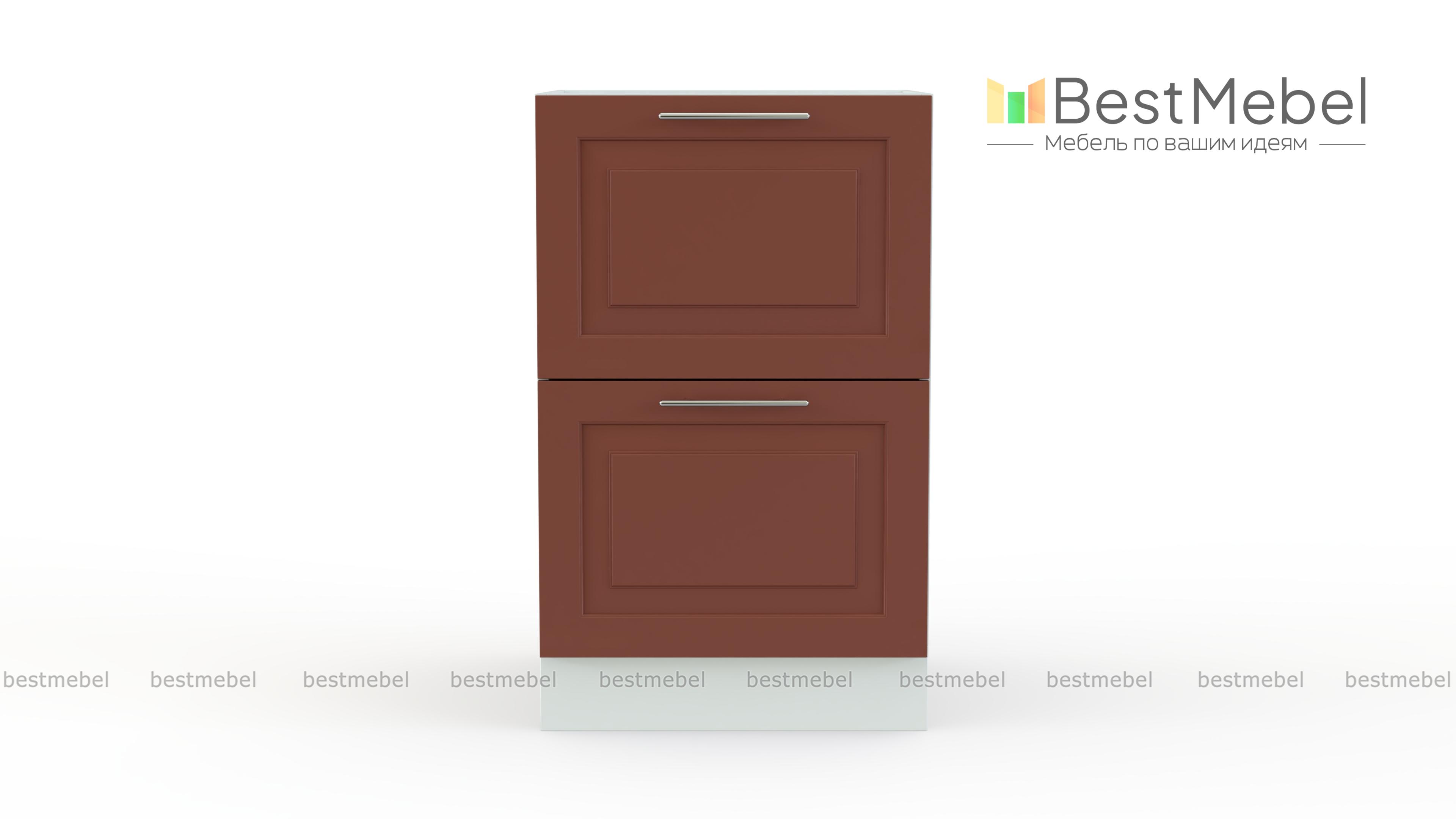 Шкаф нижний с 2-мя выдвижными ящиками Ирен BMS - Фото