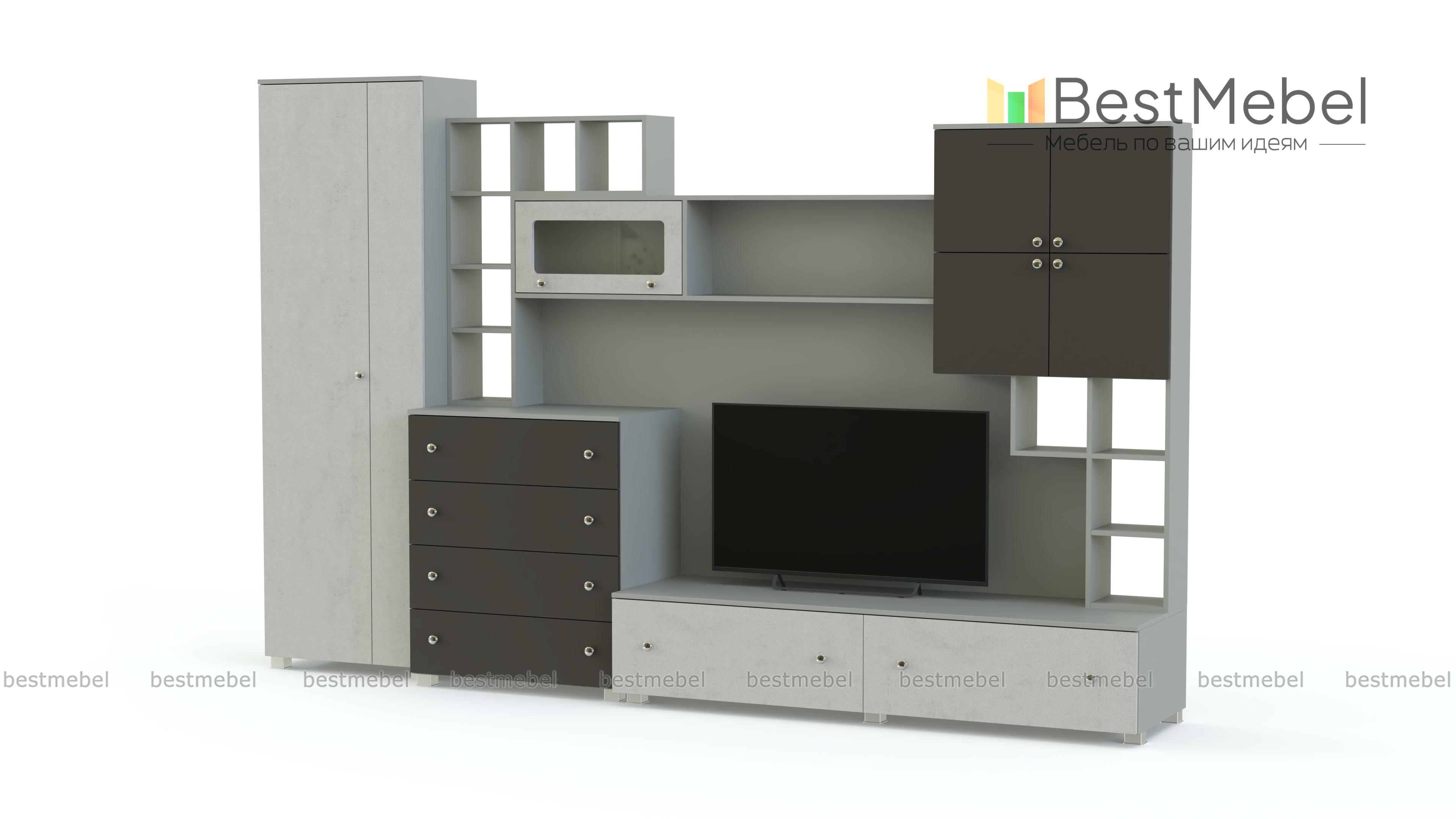 Гостиная Хай-Тэк-19 Набор 7 BMS - Фото