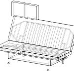 Прямой диван Дженни BMS(Клик-клак)