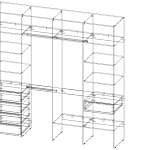 Стеллаж для одежды Мирта 18 BMS
