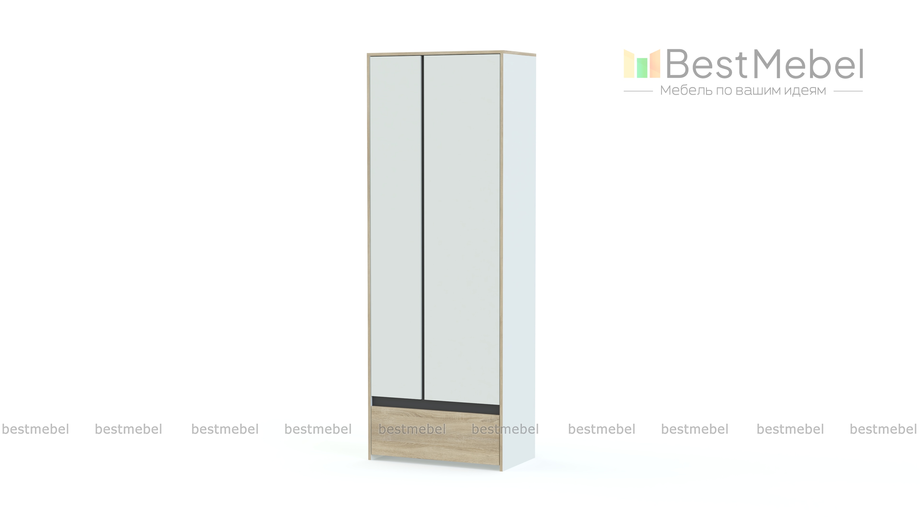 Распашной шкаф Радуга Р2 BMS