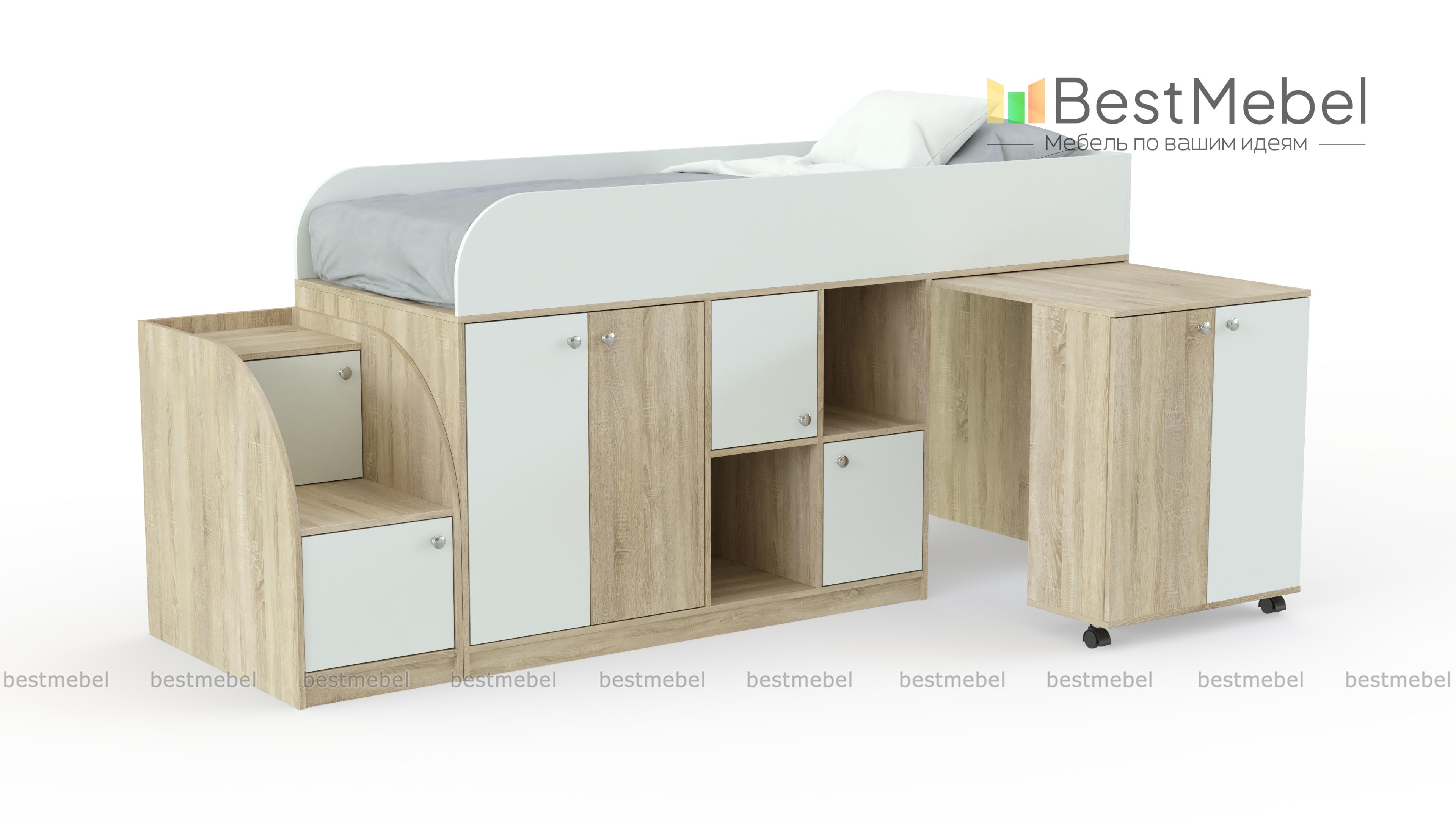 Кровать-чердак Астра мини BMS - Фото