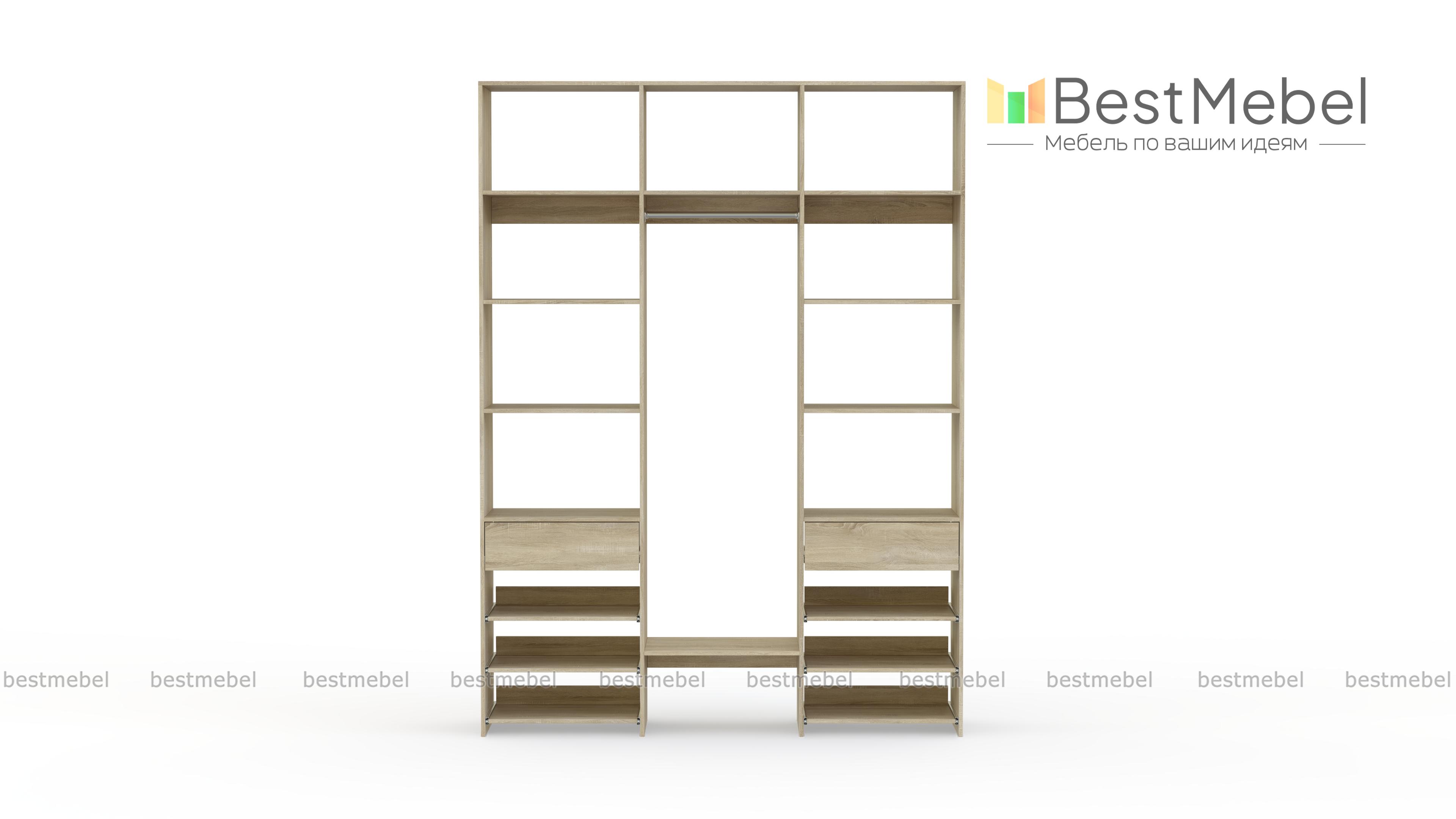 Стеллаж для одежды Мирта 93 BMS - Фото