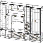 Схема сборки Мебельная стенка Дебют BMS
