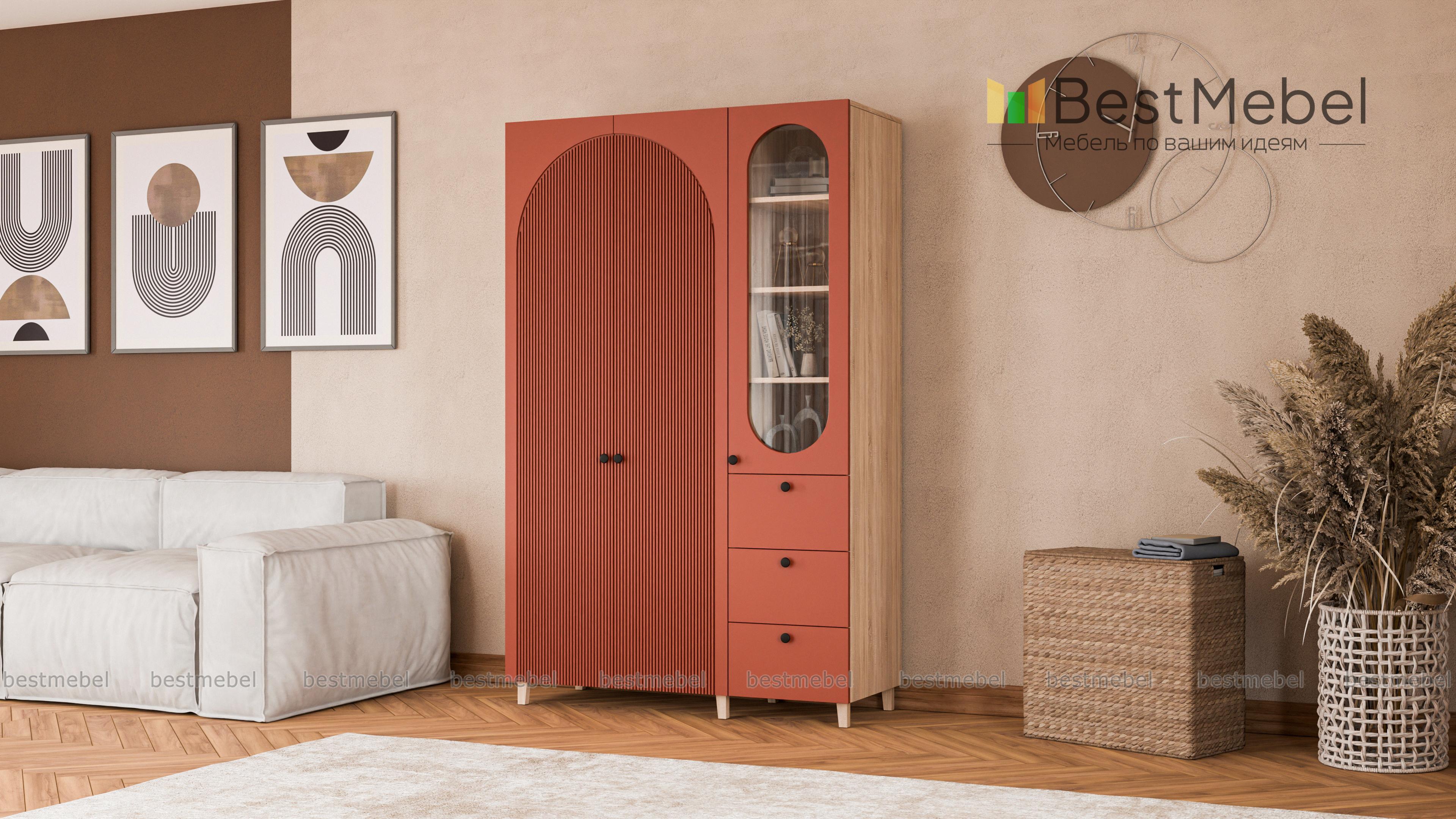 Шкаф распашной Вивьен 23 BMS - Фото