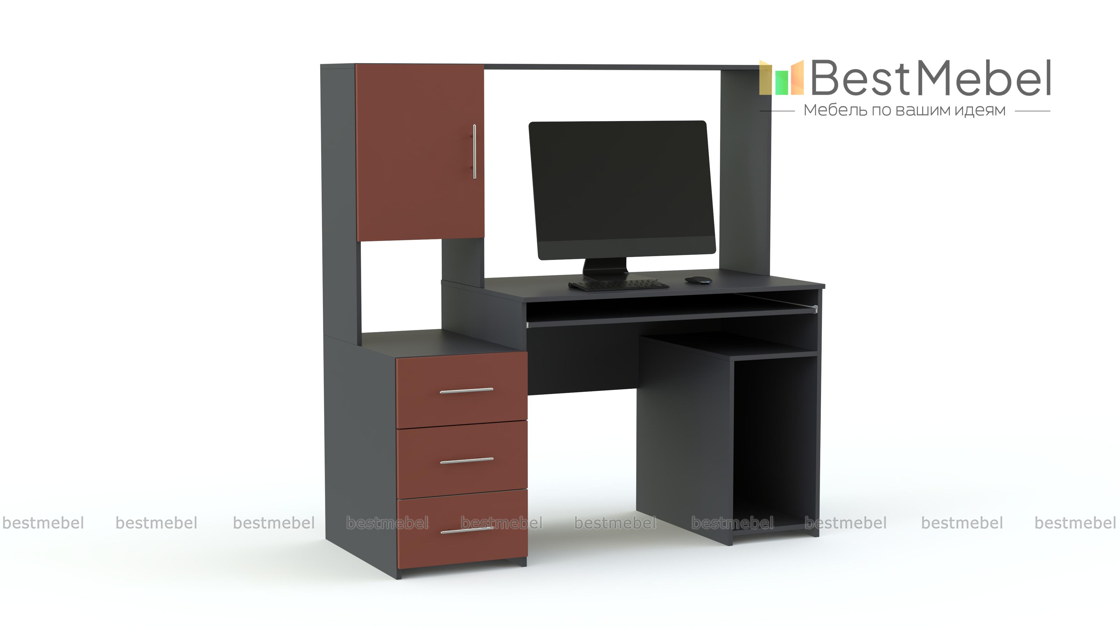 Компьютерный стол Марти глянец 9 BMS - Фото