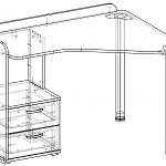 Схема сборки Письменный стол Эстелла 1 BMS