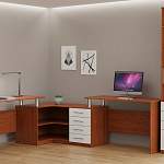 Угловой письменный стол для двоих Канзас 35 BMS - Фото 1