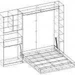 Шкаф-кровать Фокси Угловой BMS