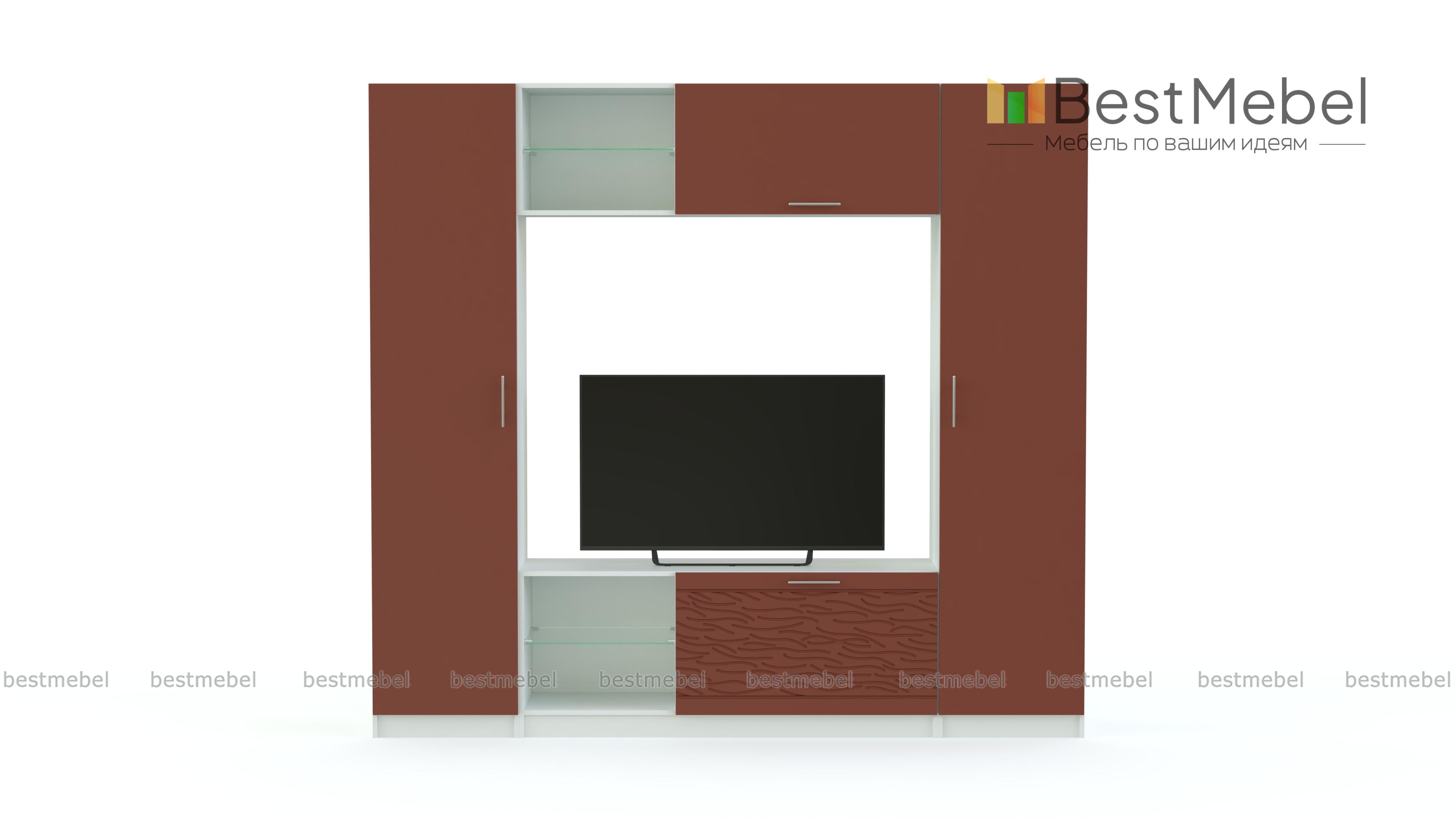 Стенка-горка Вельвет 2 Глянец BMS - Фото