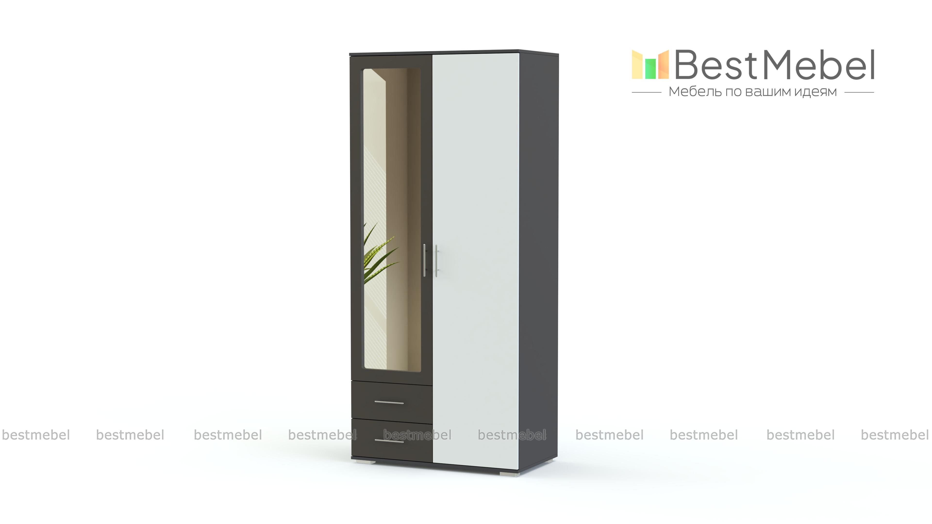 Шкаф распашной Глянец 8 BMS - Фото