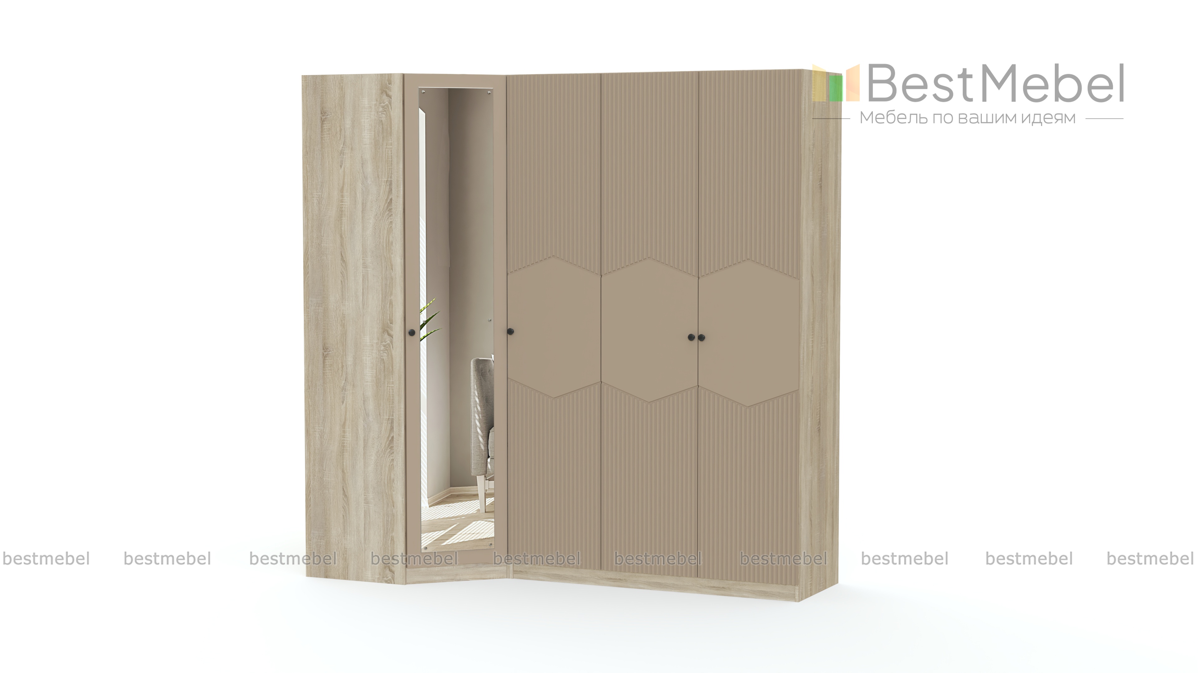 Шкаф угловой Клэр 36 BMS