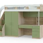 Кровать-чердак с рабочей зоной Мираж 5 BMS - Фото 5