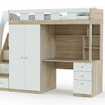 Кровать-чердак с рабочей зоной Клаус 13 BMS - Фото 4