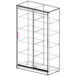 Шкаф-купе Симпл BMS(Белье - Белье (4 полки) (2))