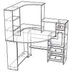 Схема сборки Стол угловой СК Млайн 7 BMS