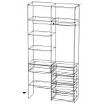 Схема сборки Стеллаж для одежды Мирта 1 BMS