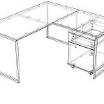 Схема сборки Стол руководителя Диада 15 BMS