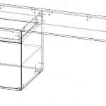 Схема сборки Письменный стол Пьеро BMS
